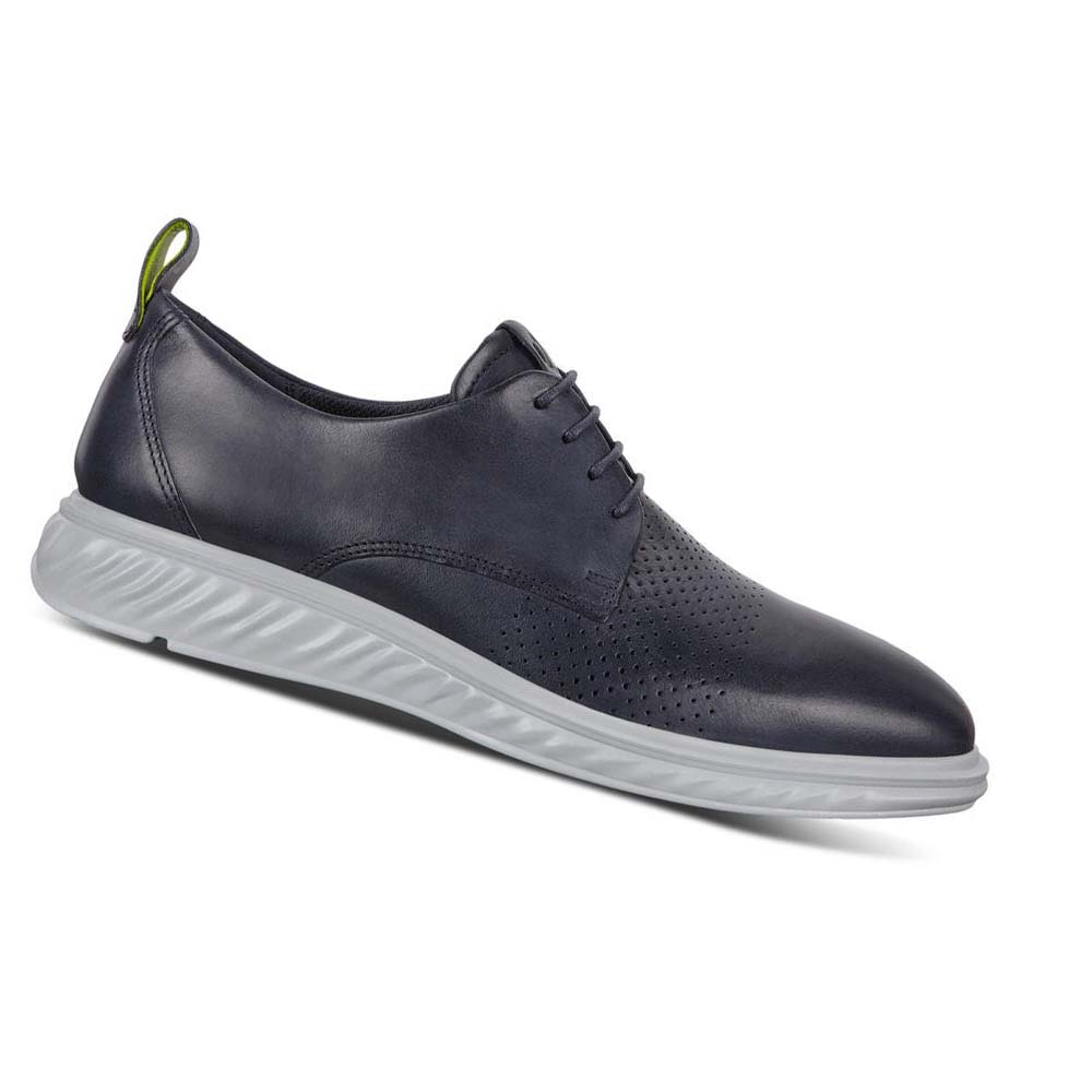 Ecco St.1 Hybrid Lite Plain-toe Derby Fritidssko Herre Blå | NO 493FDN